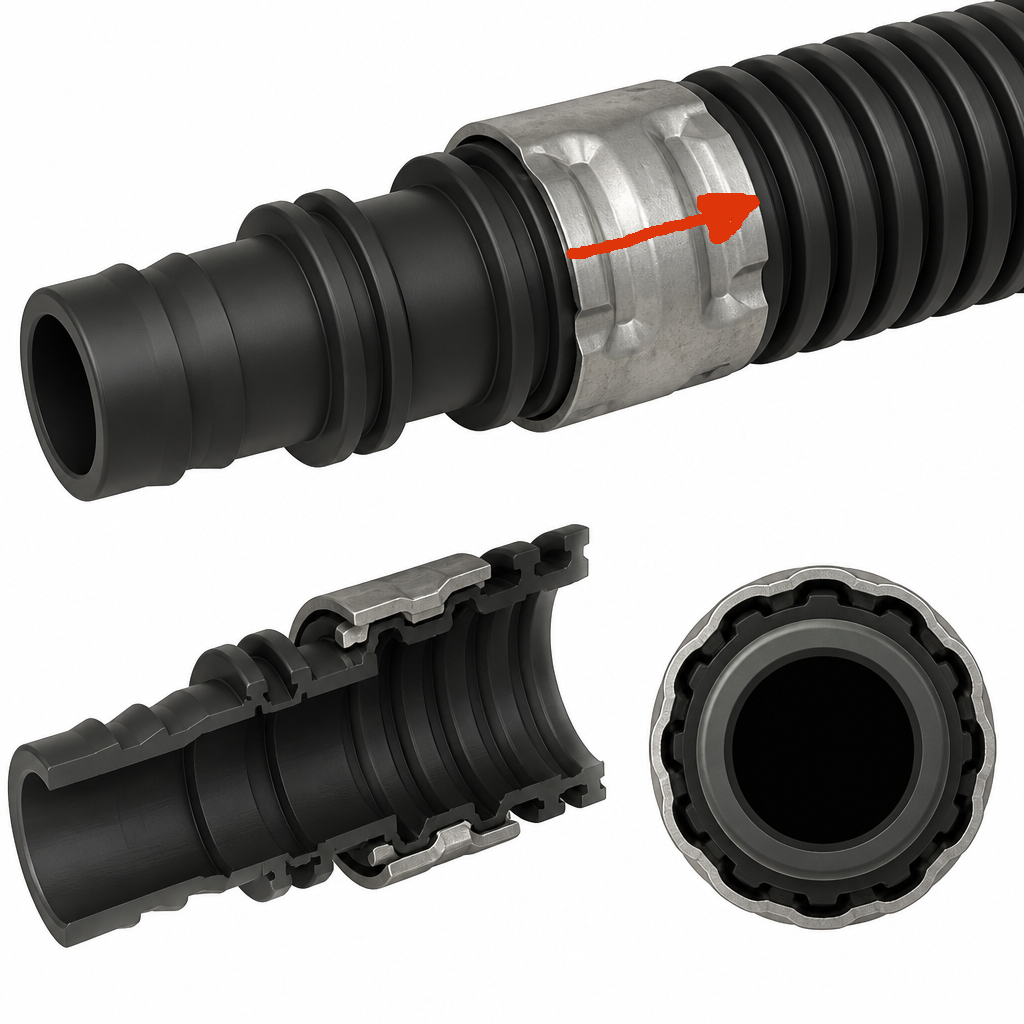 Refinement source image for Crimp Sleeve Over Barbed Spigot