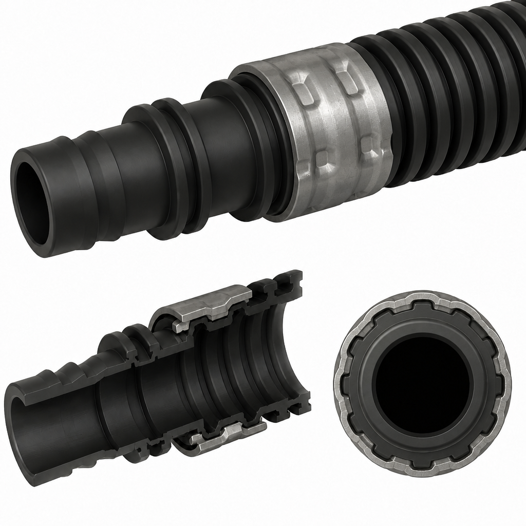 Refined concept image for Crimp Sleeve Over Barbed Spigot